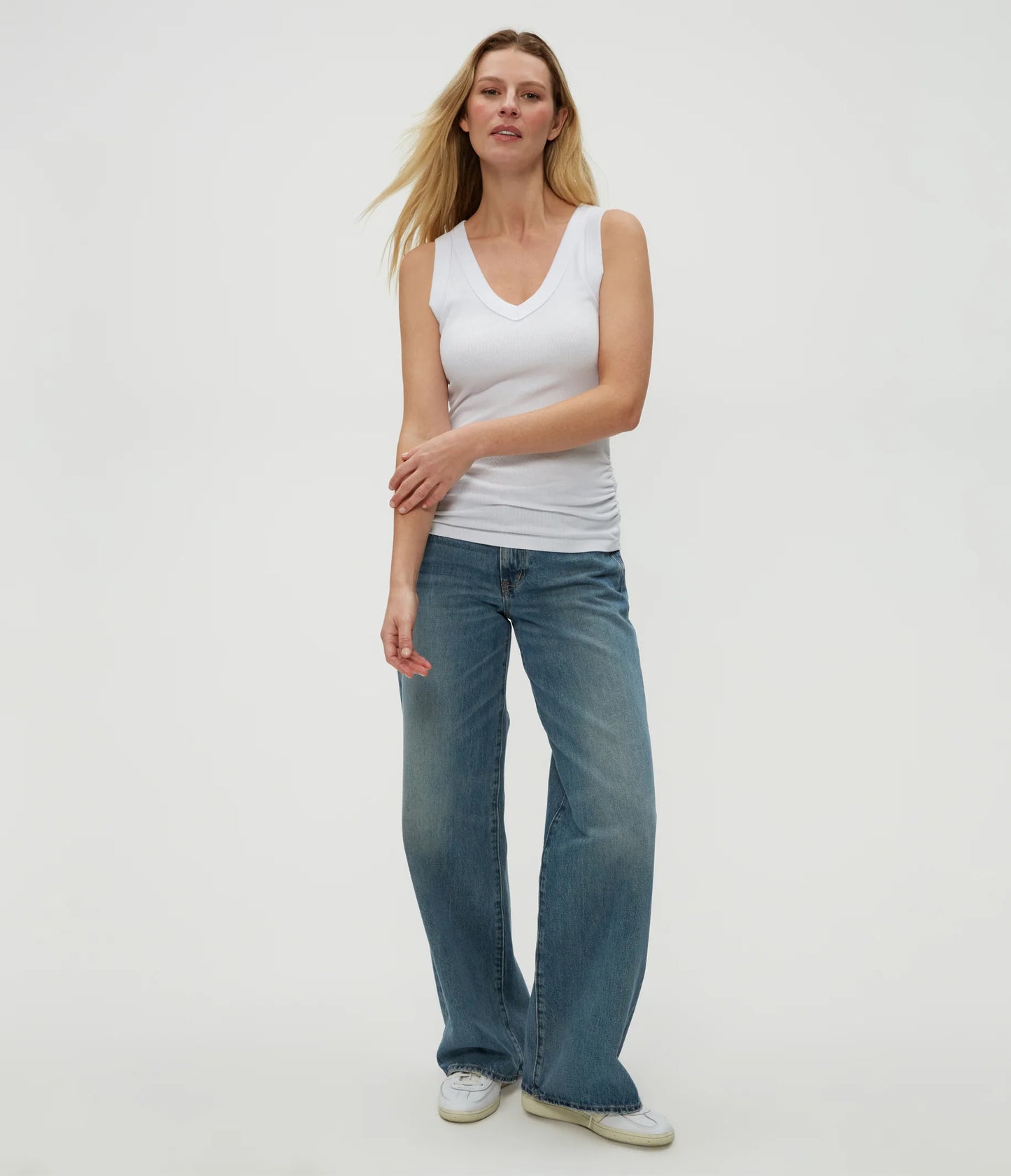 Blanche Ribbed Tank