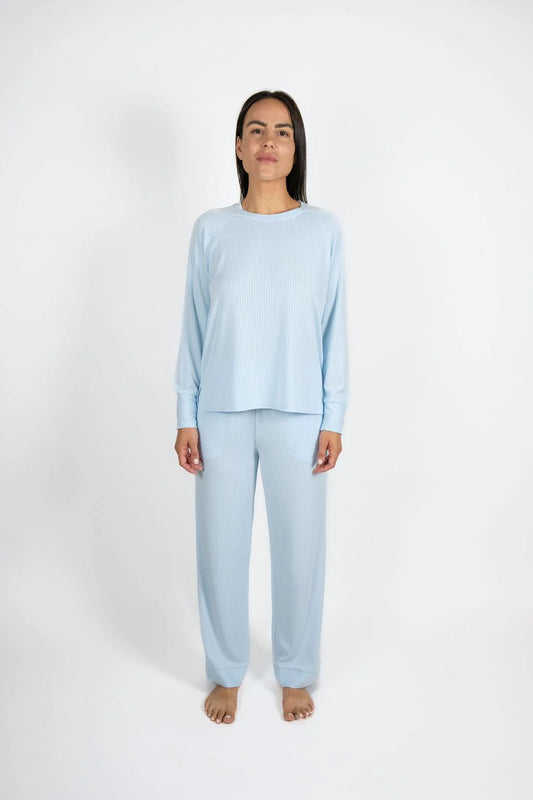 Cannes Pinstripe Long Set