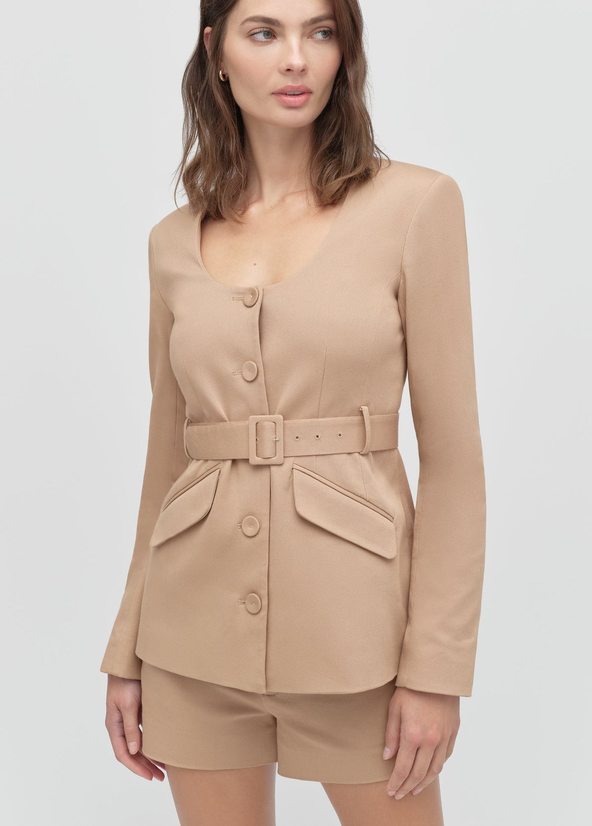 Favorite Daughter Christy Jacket in oatmeal, alternate view