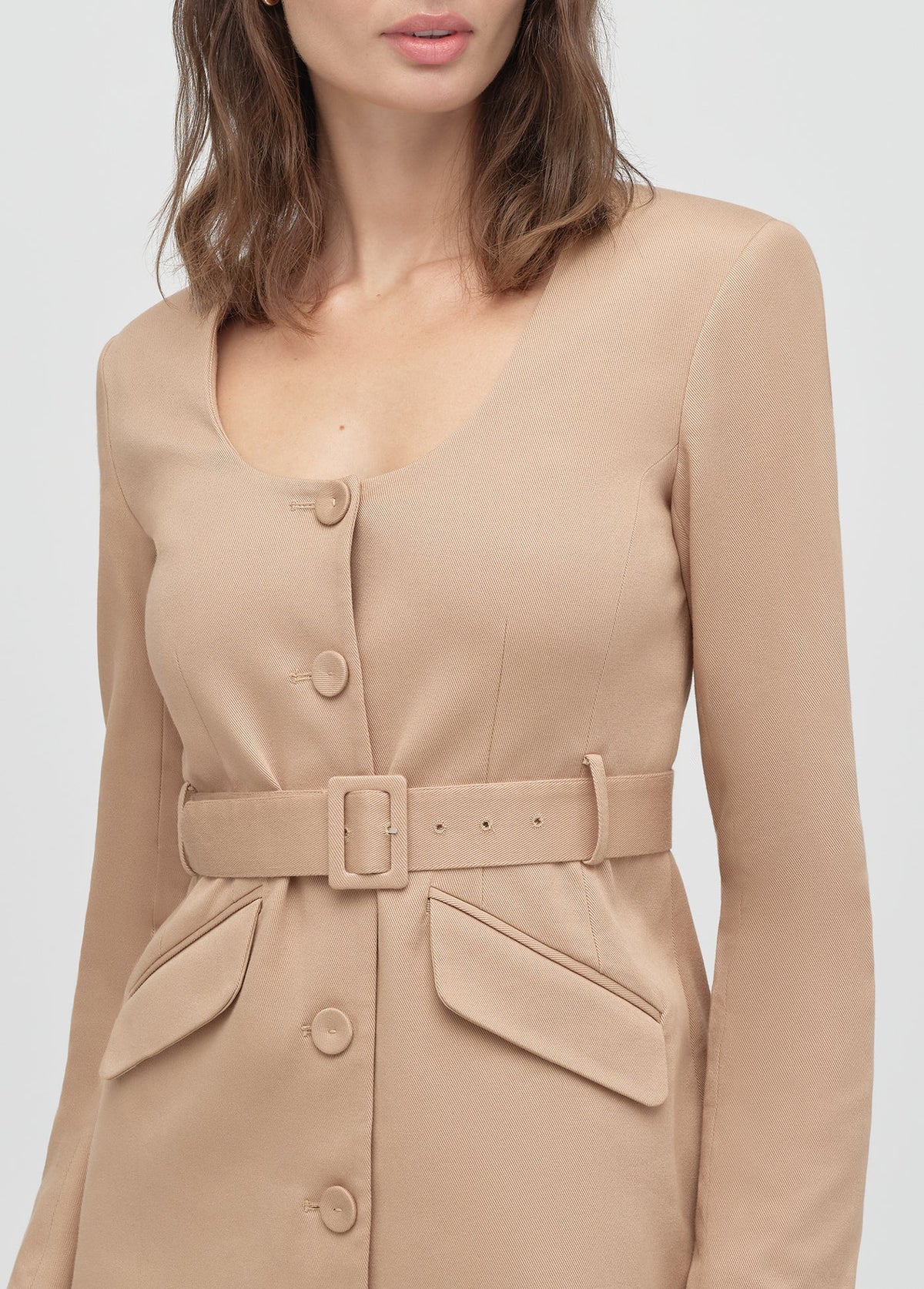 Favorite Daughter Christy Jacket in oatmeal, alternate view
