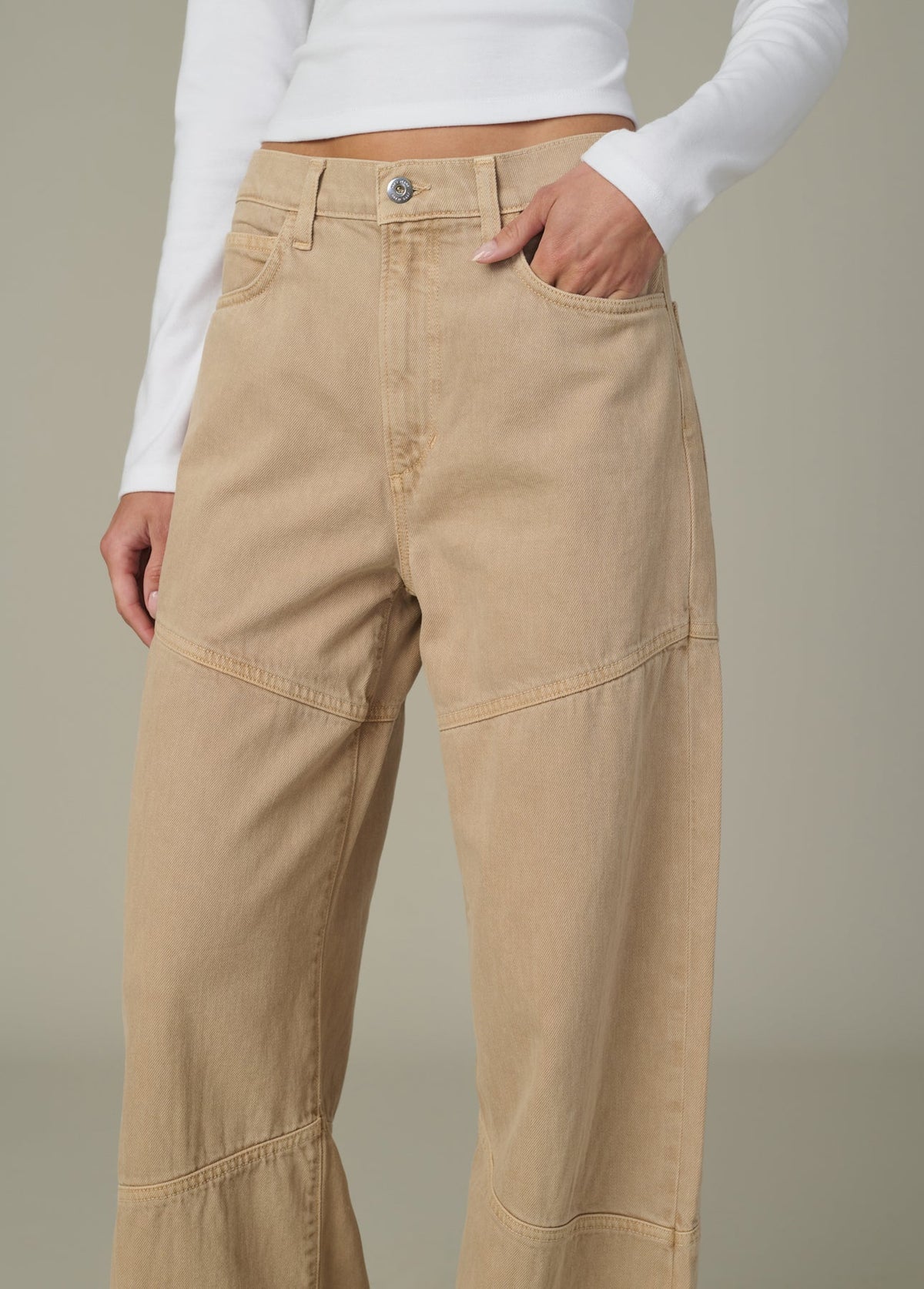 Joe's Jeans Harlowe Seamed Jean in Tiger's Eye wash, alternate view
