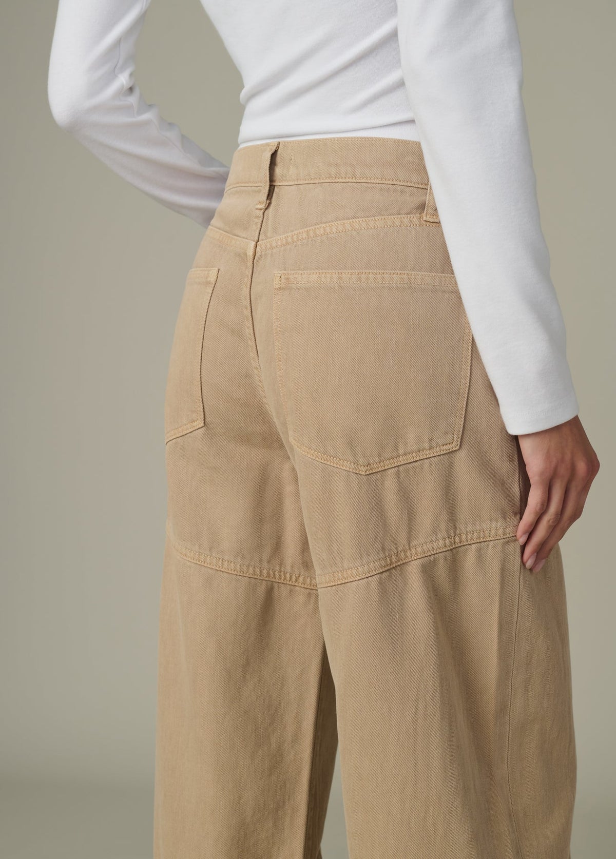 Joe's Jeans Harlowe Seamed Jean in Tiger's Eye wash, alternate view