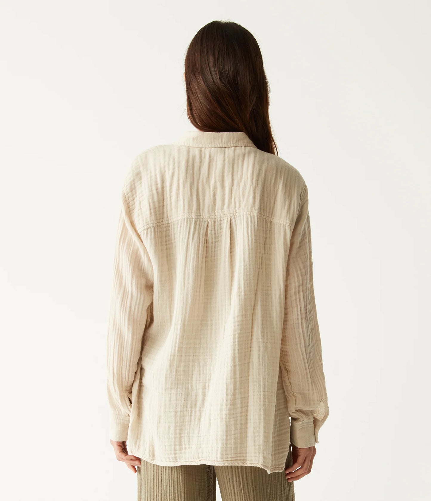 Leo Gauze Button Down Shirt