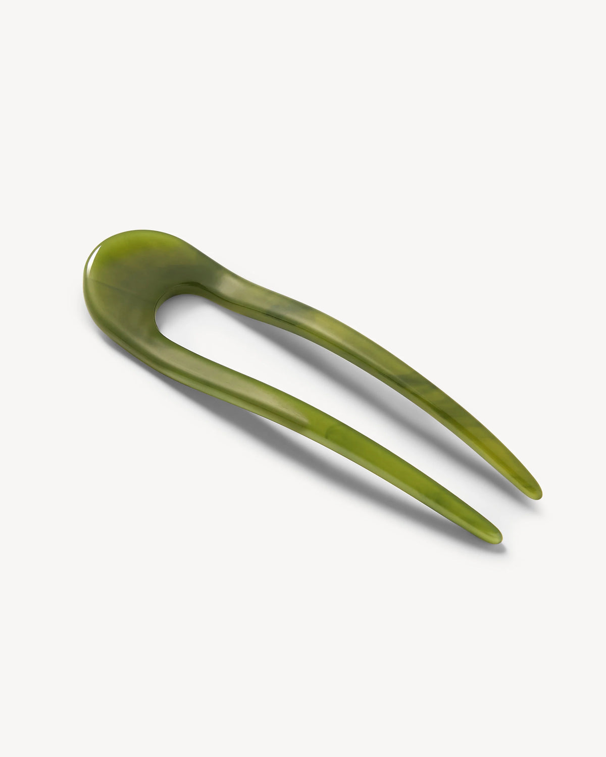 Machete French Hair Pin in Algae, alternate view