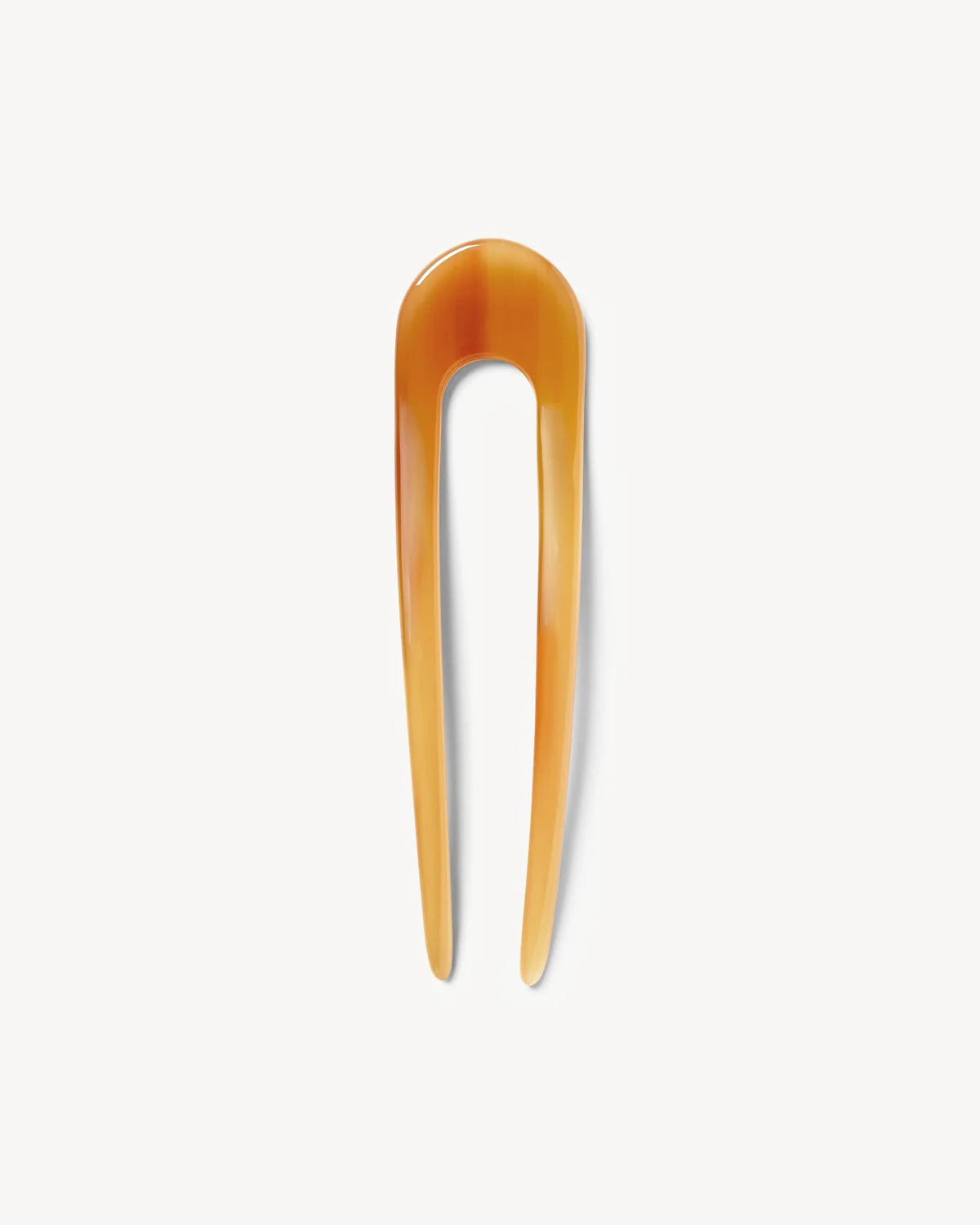 Machete French Hair Pin in cognac, alternate view