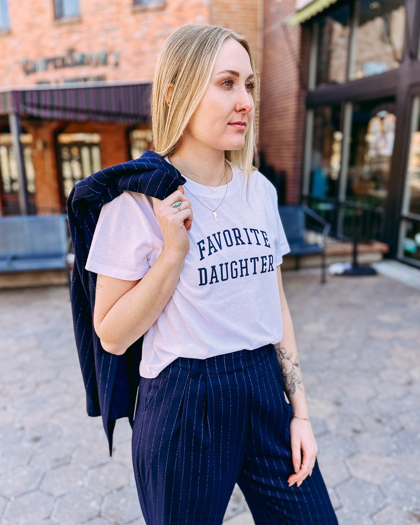 The Cropped Collegiate Tee