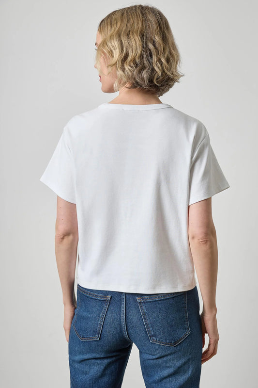 Lilla P Easy Tee in white, alternate view