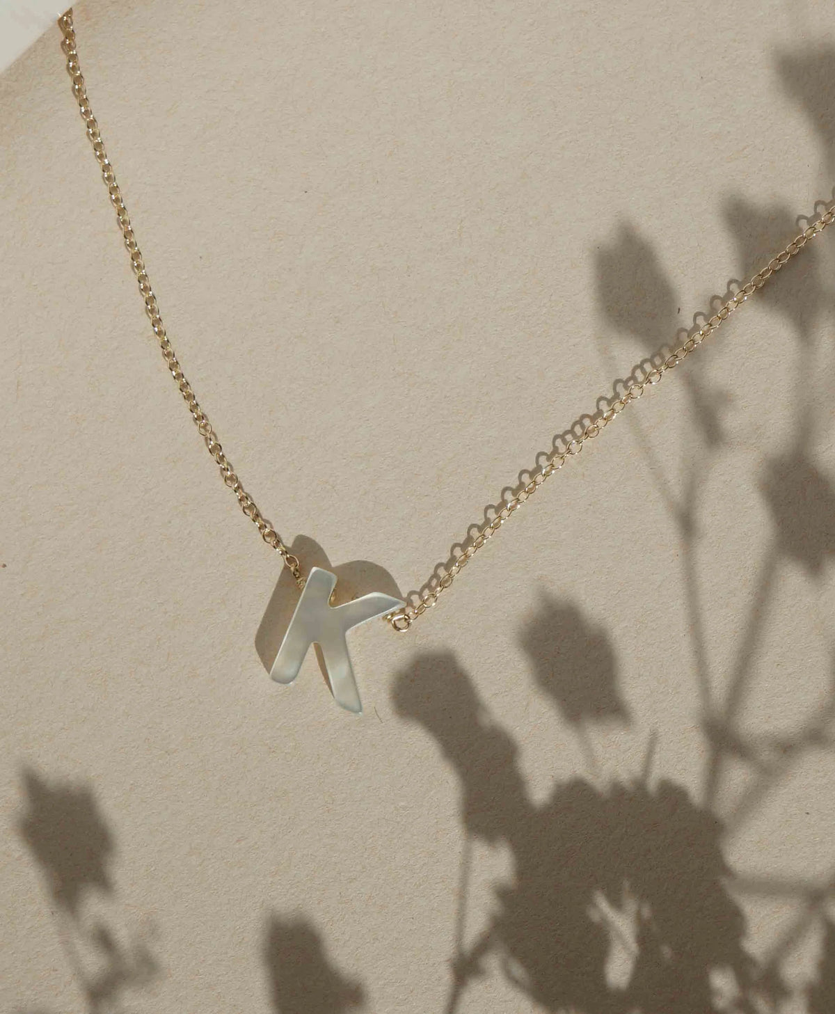 Kozakh Dawn Initial Necklace, alternate view