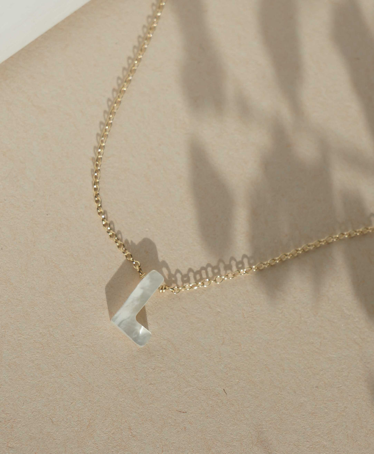 Kozakh Dawn Initial Necklace, alternate view