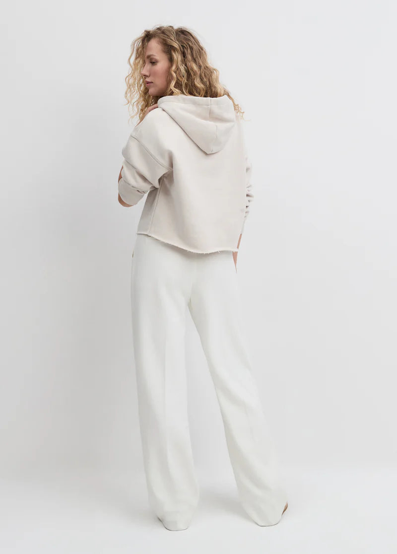 Cropped Collegiate Hoodie