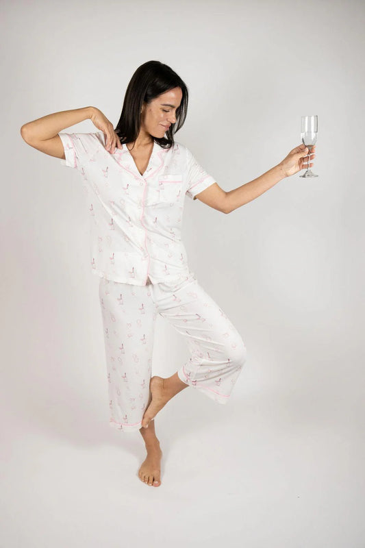 Jolene Cropped Pajama Set