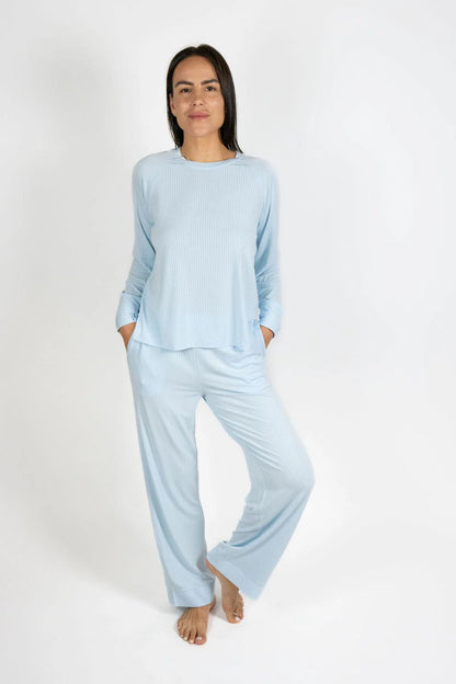 Cannes Pinstripe Long Set