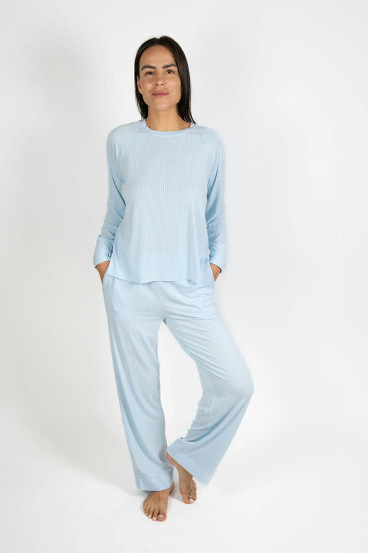 Cannes Pinstripe Long Set