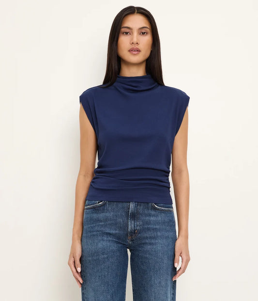 Michael Stars Mina Mock Neck Top in Cosmic