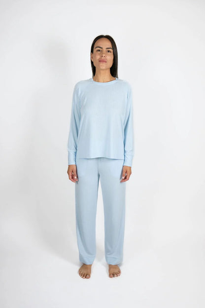 Cannes Pinstripe Long Set