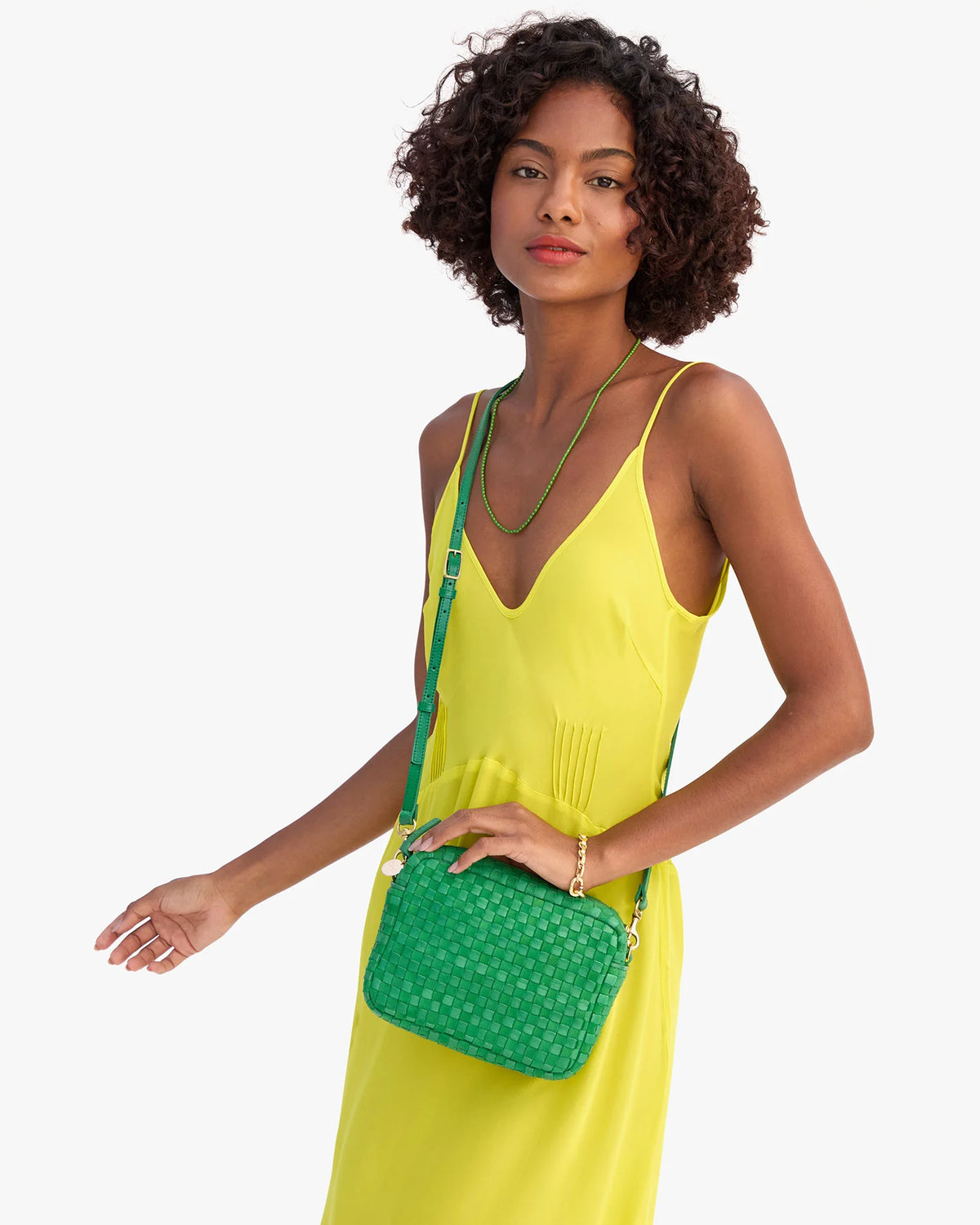 Midi sac in Grass Woven