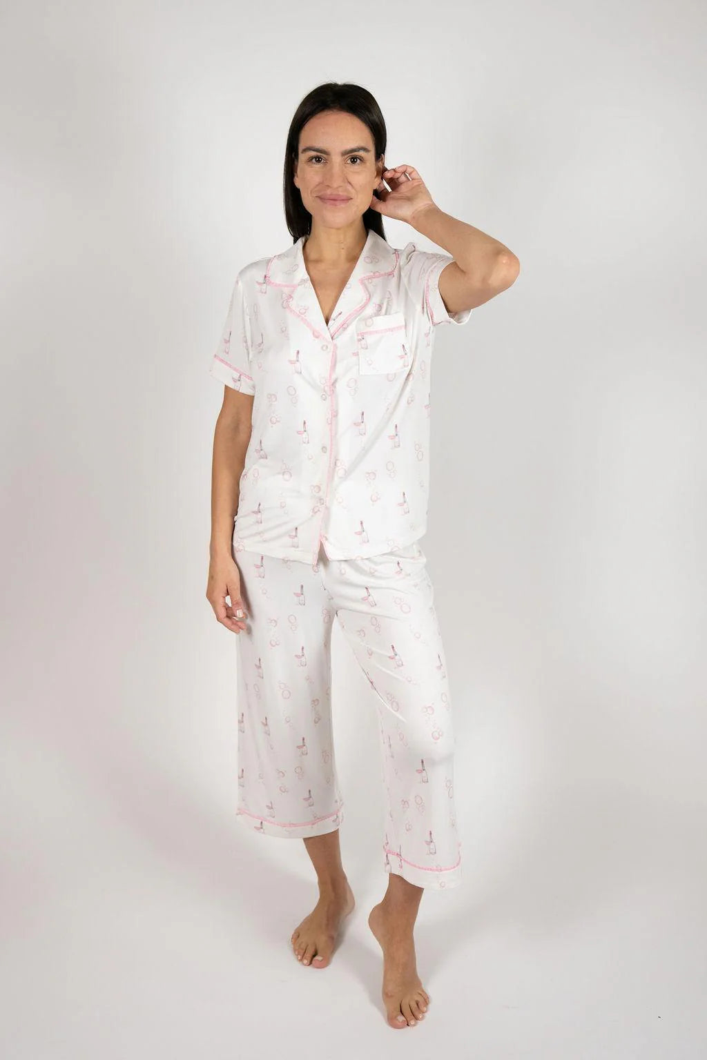 Jolene Cropped Pajama Set