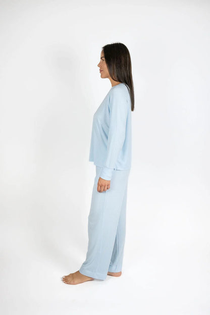 Cannes Pinstripe Long Set