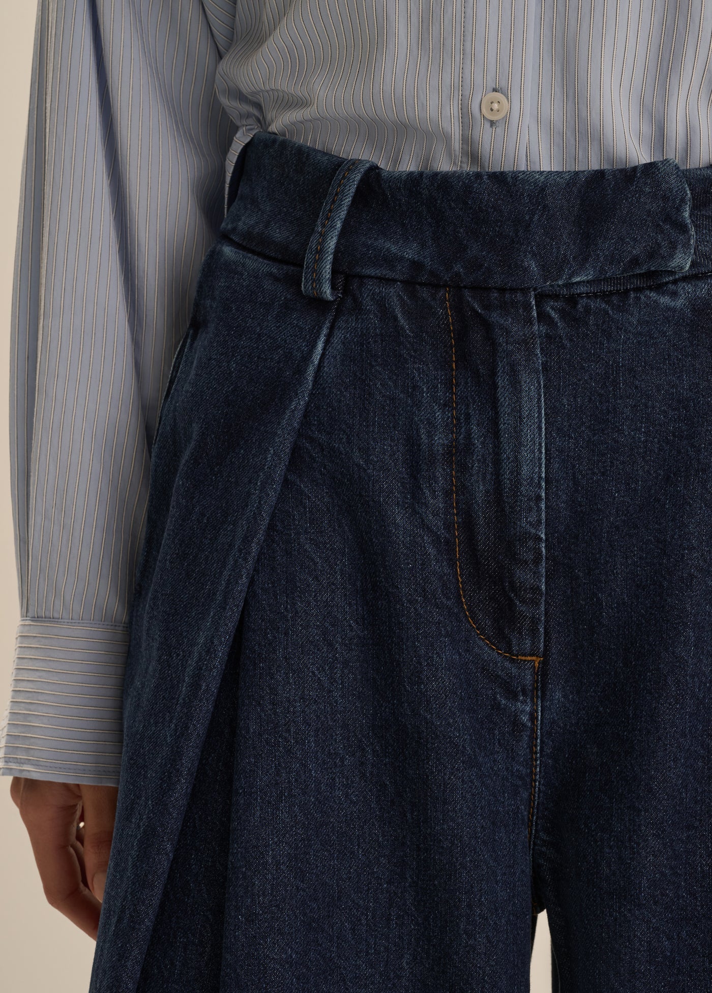 The Denim Pleats For Days Pant