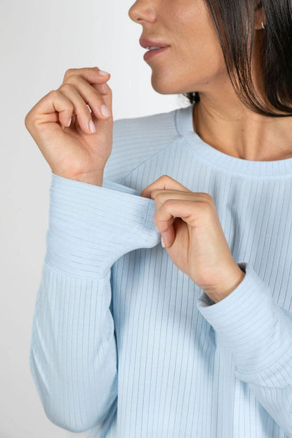 Cannes Pinstripe Long Set