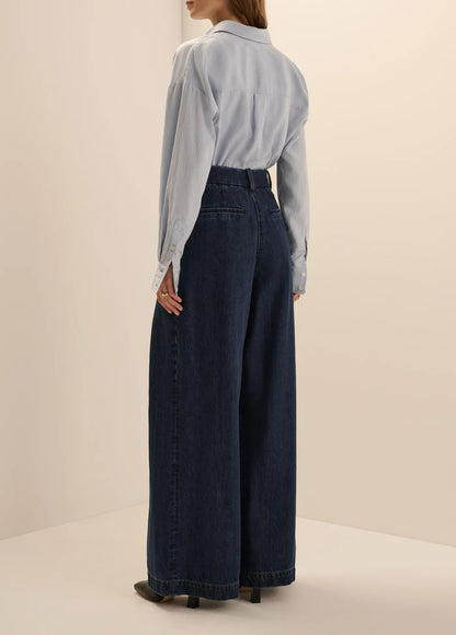 The Denim Pleats For Days Pant