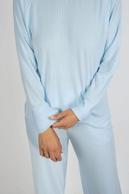 Cannes Pinstripe Long Set
