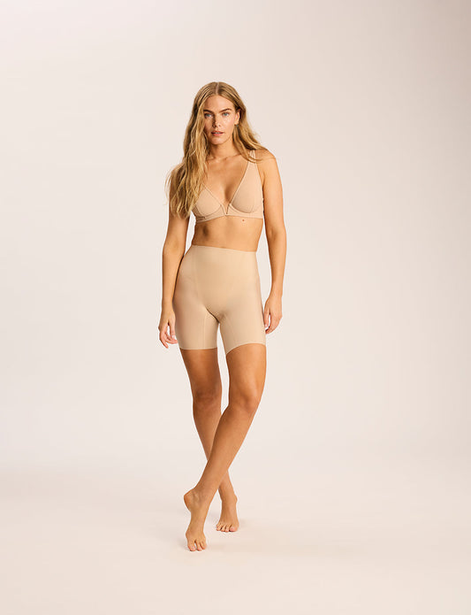 Commando Zone Smoothing Short in Beige, alternate view