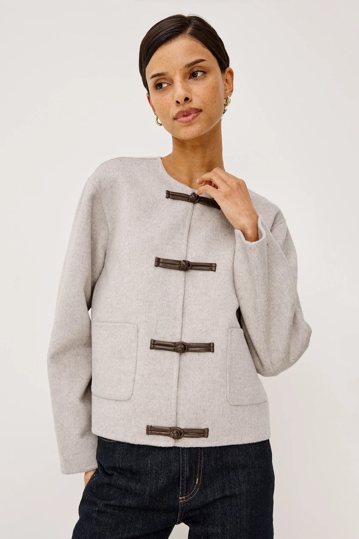 Rails Deidre Jacket in Heather Oat