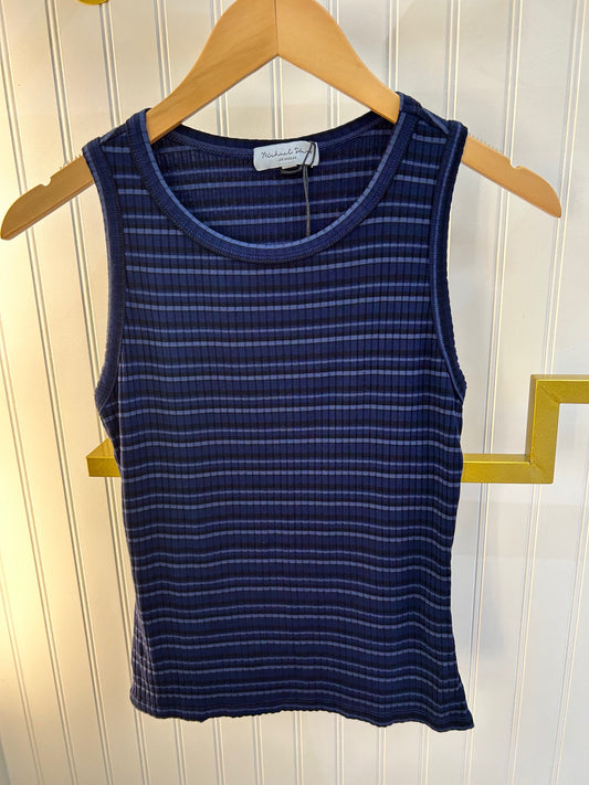 Carolie Striped Ribbed Tank