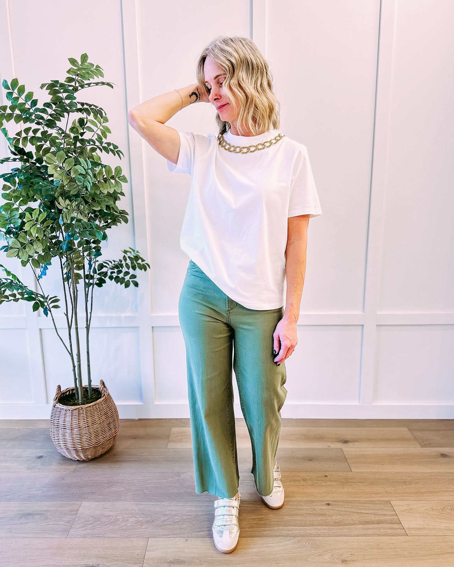 The Mischa Super High Rise Wide Leg Ankle