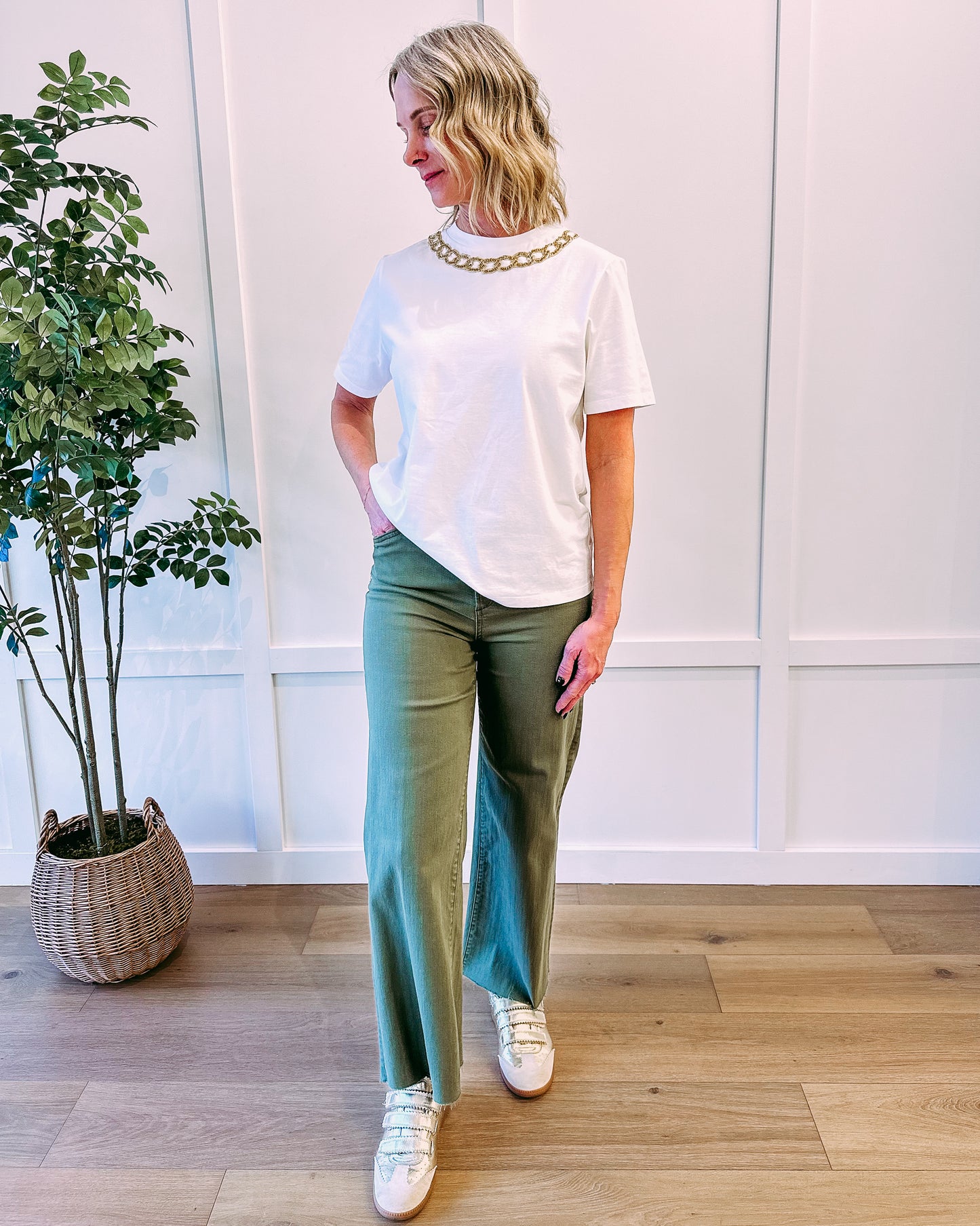 The Mischa Super High Rise Wide Leg Ankle