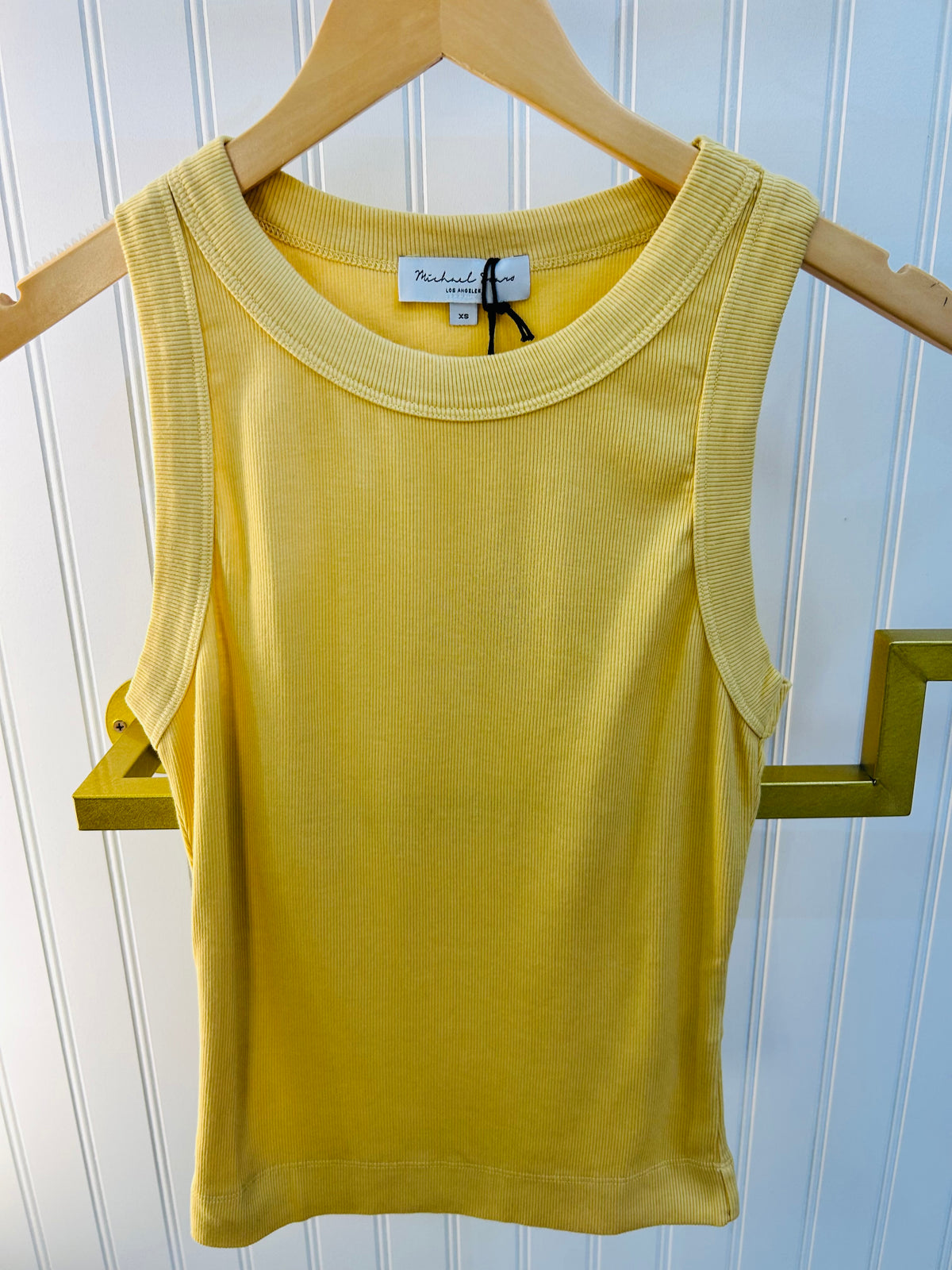 Michael Stars Gina Wide Binding Tank in Blondie, alternate view