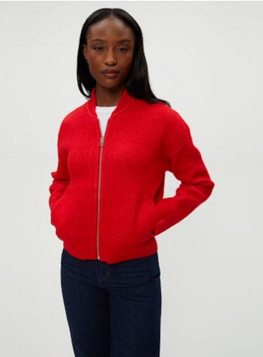 Lidia Cropped Bomber Jacket