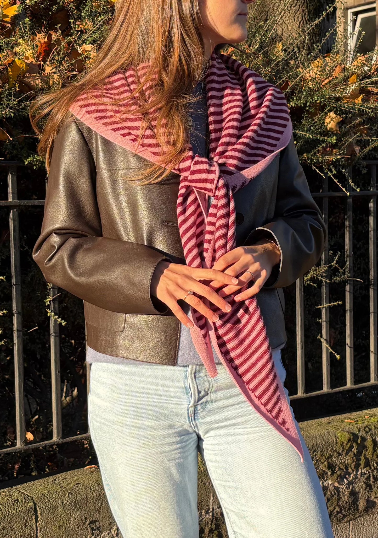 Large Merino Triangle Scarf