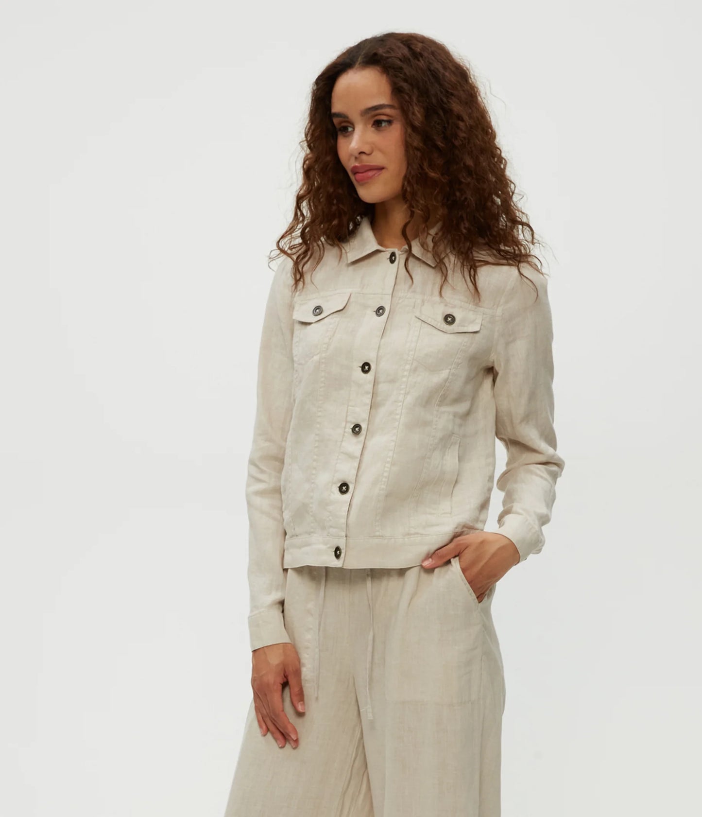 Jean Linen Jacket