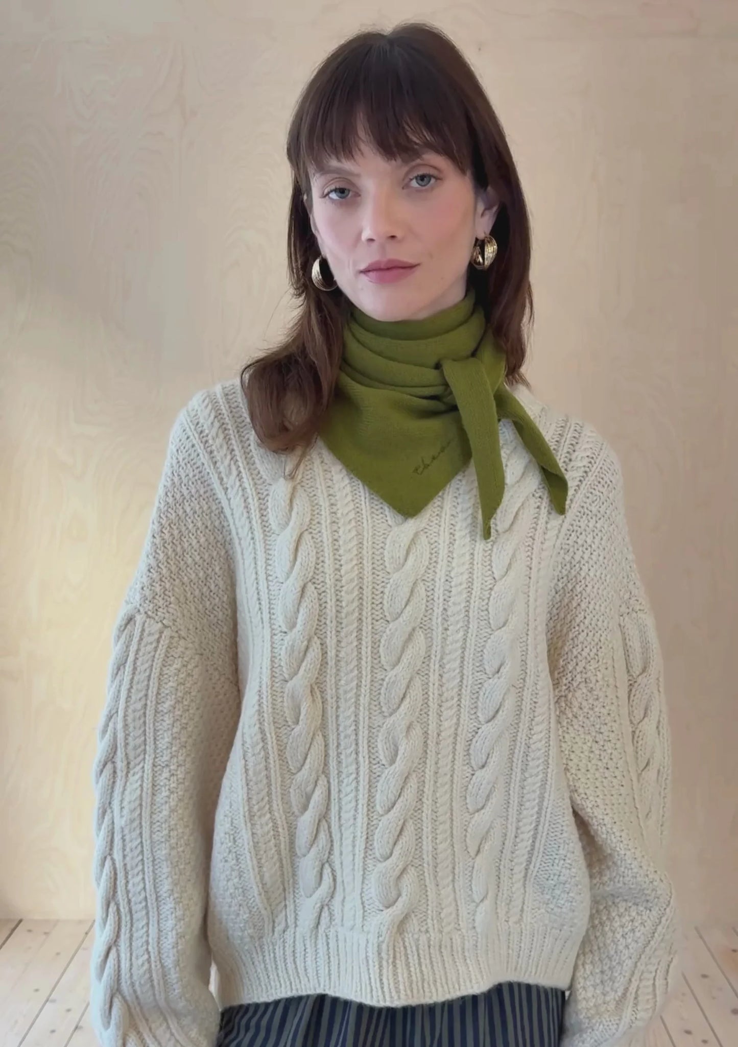 Merino Triangle Scarf