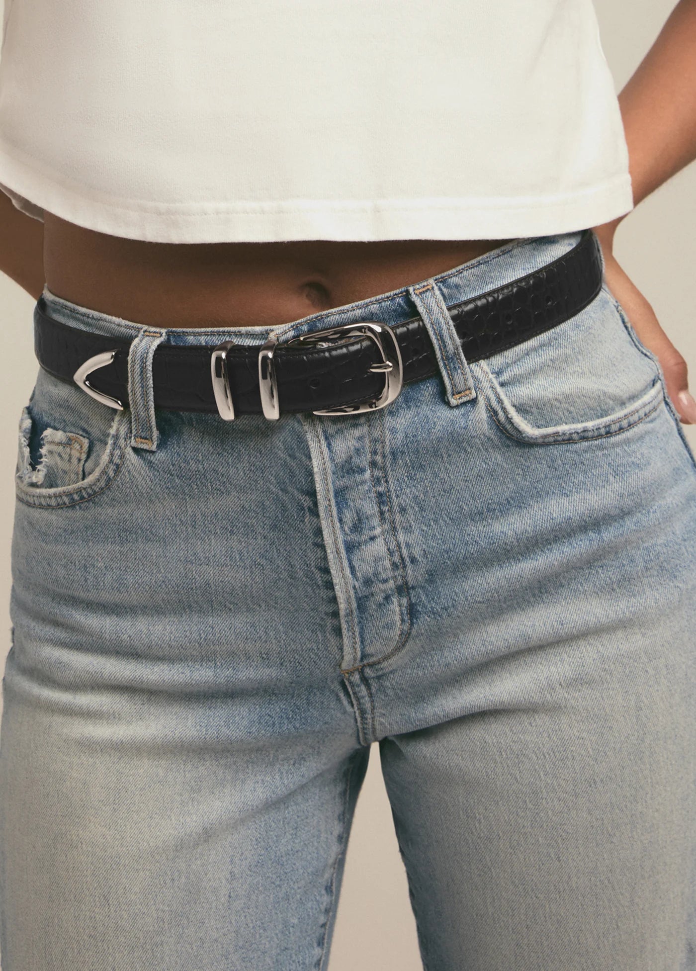 Jordan Croc Embossed Belt