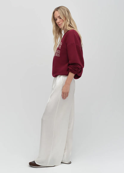 Collegiate Embroidery Sweatshirt