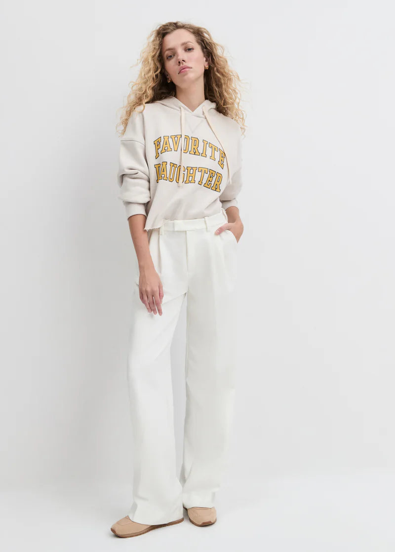 Cropped Collegiate Hoodie