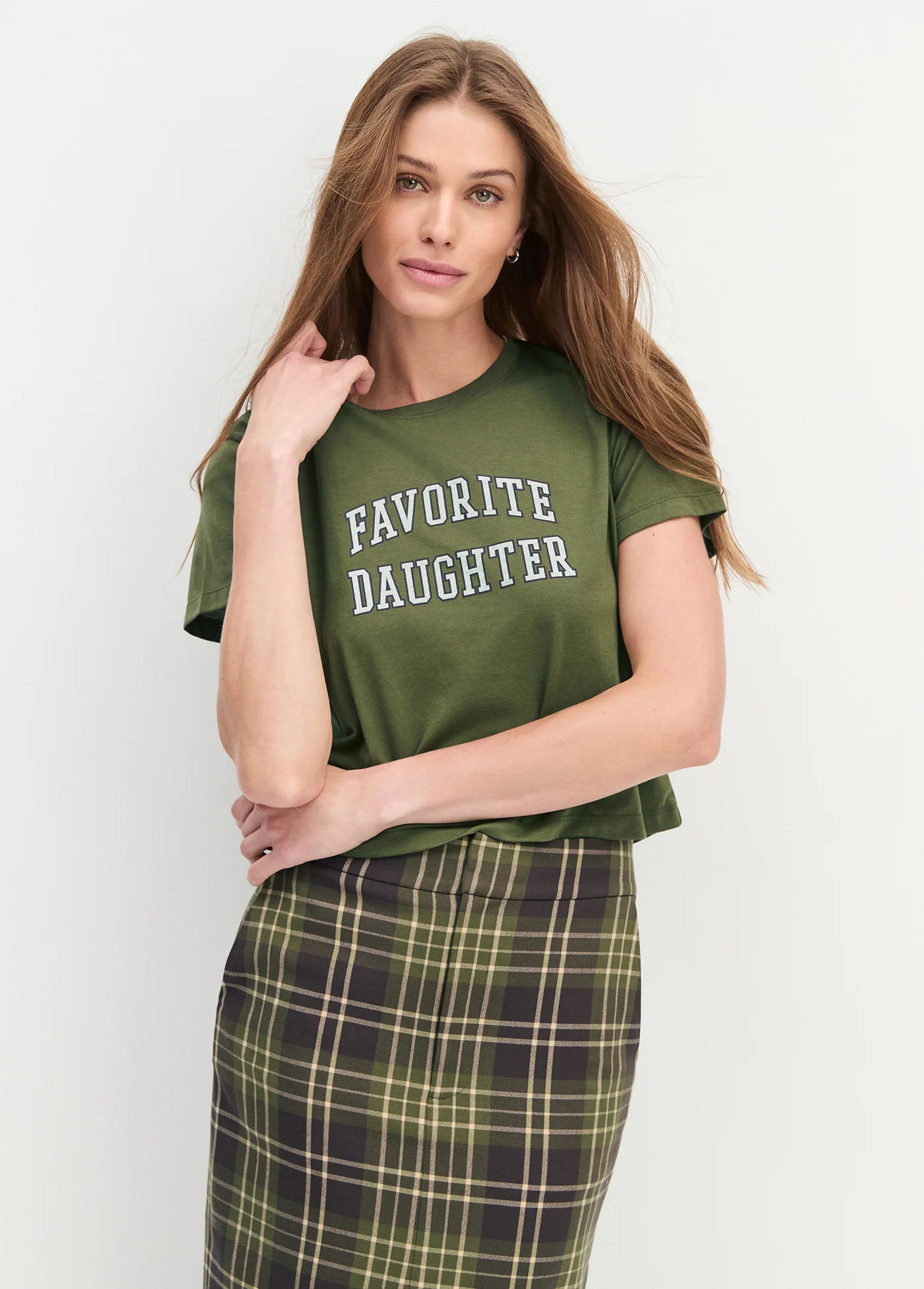 The Cropped Collegiate Tee