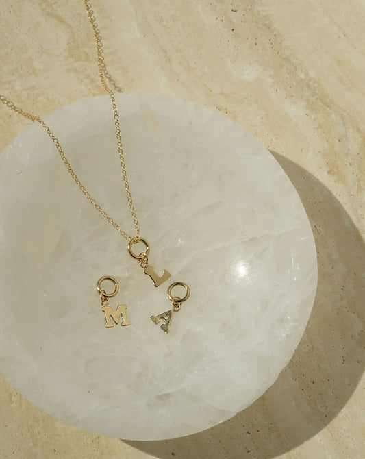 One Love Initial Charm