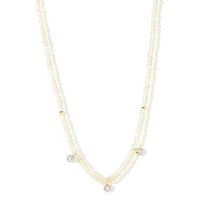 Lana Beaded Ethiopian Opal Necklace