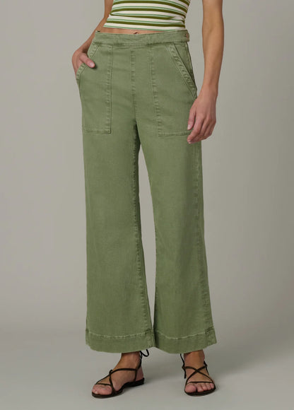 The Side Zip Wide Leg Ankle