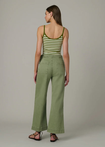 The Side Zip Wide Leg Ankle